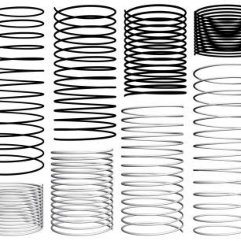 Efficient spiral torsion springs