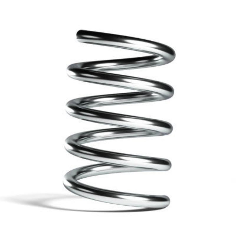 Double spiral torsion spring