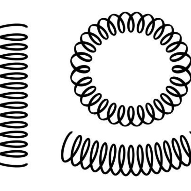 Safe stainless steel spiral spring